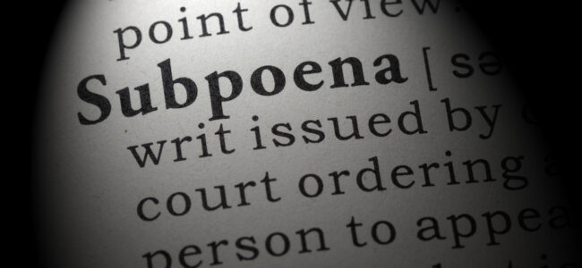 subpoena