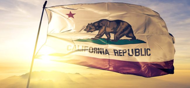 California flag; CA