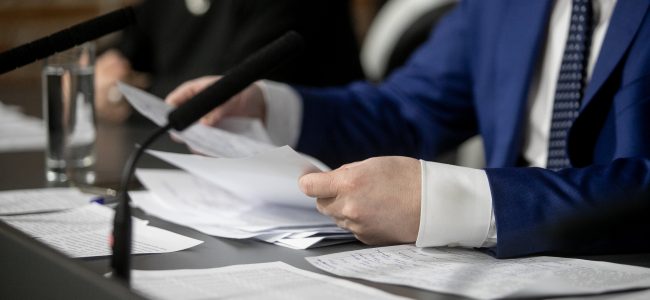 deposition; government officials; press; documents