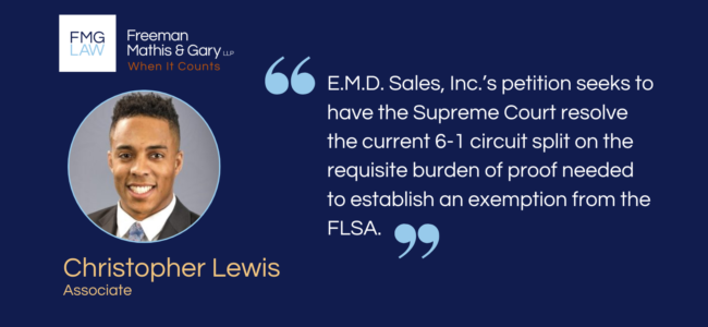 E.M.D. Sales, Inc. v. Carrera: What burden of proof must employers 