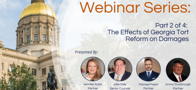GA Tort Reform webinar #2