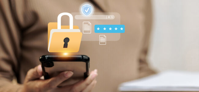 Mobile Cybersecurity and Data Protection Concept